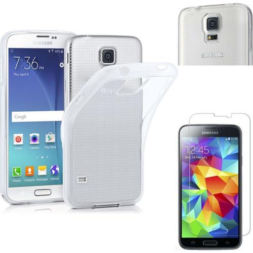 Coque Pour Samsung Galaxy S5 Et Verre Trempé Film Protection Ecran Phonillico®