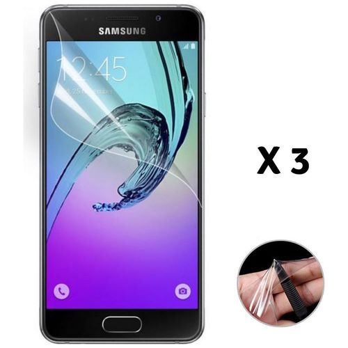 Lot De 3 Films Protection Pour Samsung Galaxy A3 2016 A310 - Protecteur Ecran En Plastique Anti Rayure Ultra Mince Phonillico®