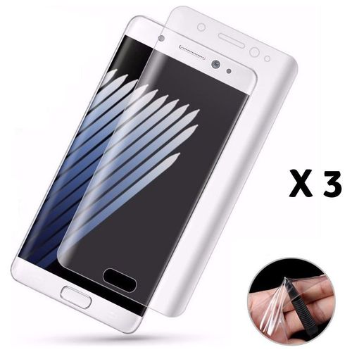 Lot 3 Films Protection Pour Samsung Galaxy S7 - Protecteur Ecran En Plastique Incurve Integral Anti Rayure Ultra Mince Phonillico®