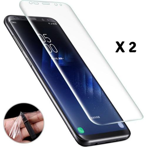 Lot 2 Films Protection Pour Samsung Galaxy S8 - Protecteur Ecran En Plastique Incurve Integral Anti Rayure Ultra Mince Phonillico®