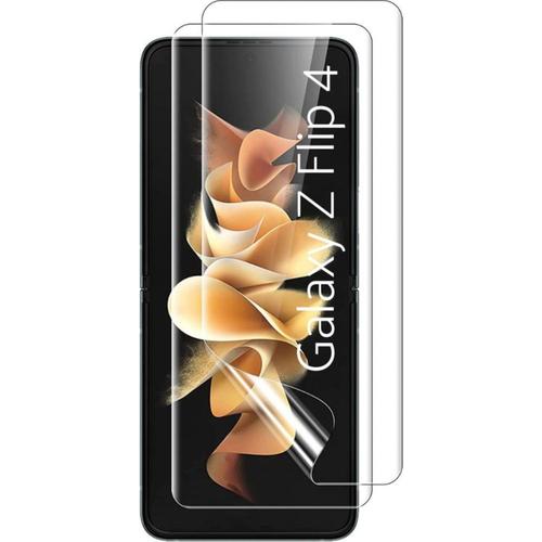 Protection Ecran En Plastique Pour Samsung Galaxy Z Flip 4 [Pack 2] Protecteur Resistant Anti Rayure Ultra Mince Phonillico®