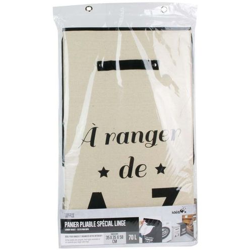 Panier À Linge Pliable En Tissu 70l Famille