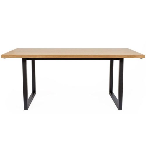 Paris Prix - Table De Repas Design "Camden" 180cm Chêne & Noir