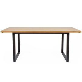 Paris Prix - Table De Repas Design "Camden" 180cm Chêne & Noir