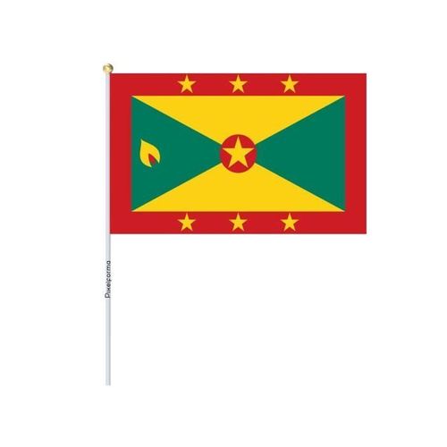 Lots Mini Drapeau de la Grenade en 30x45cm en 100 pièces