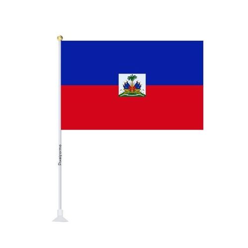 Mini drapeau ventouse Drapeau d'Haïti 20x30cm en 1 pièce