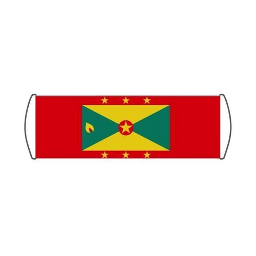 Bannière de défilement Drapeau de la Grenade en 24x70cm