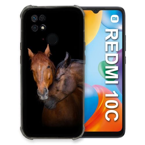 Coque Pour Xiaomi Redmi 10c Animal Cheval Marron