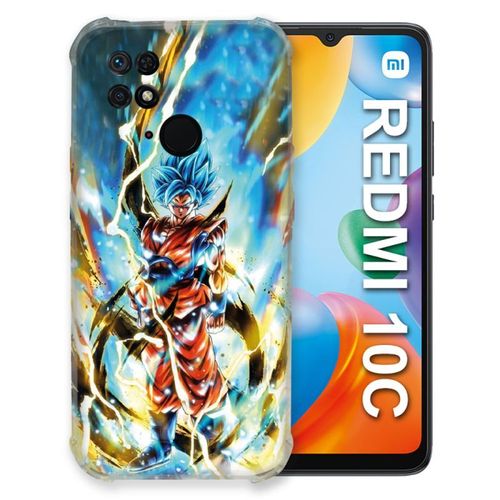 Coque Pour Xiaomi Redmi 10c Manga Dragon Ball Sangoku Blanc