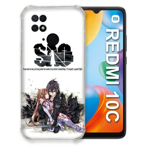 Coque Pour Xiaomi Redmi 10c Manga Sao Sword Art Online Blanc