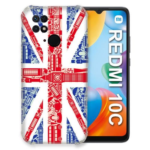 Coque Pour Xiaomi Redmi 10c Voyage Angleterre Blanc
