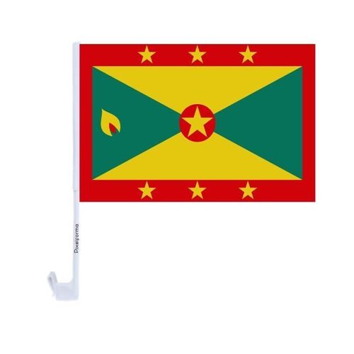Drapeau voiture de la Grenade 20 pièces en 14x21cm en polyester