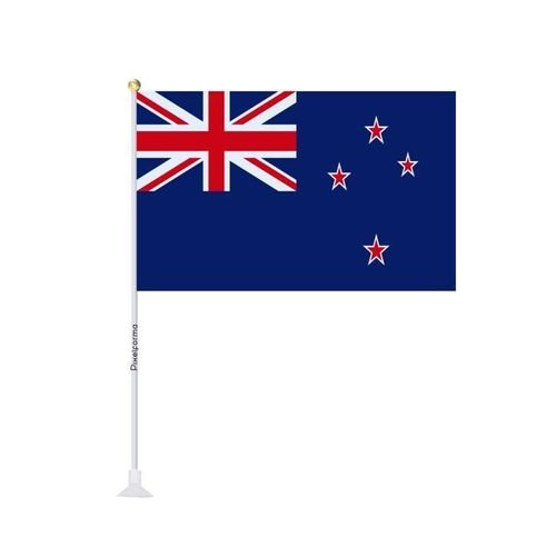 Mini drapeau ventouse Drapeau de la Nouvelle-Zélande 14x21cm en 1 pièce