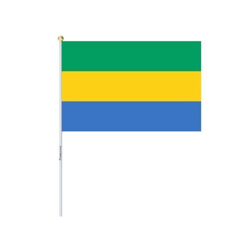 Mini Drapeau du Gabon 20x30cm en polyester