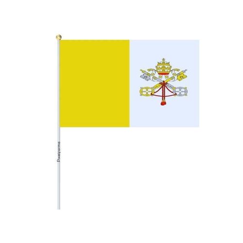 Lots Mini Drapeau du Vatican en 30x45cm en 50 pièces