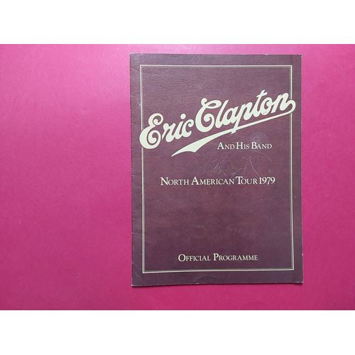 Programme Eric Clapton And His Band