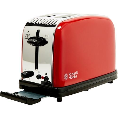 Russell Hobbs Colours Plus 23330-56 - Grille-pain - 2 tranche - 2  Emplacements - rouge flamme
