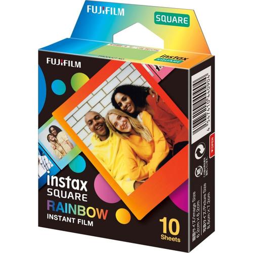 Film papier photo instantané Fujifilm Instax Square Rainbow WW1 - Pack de 10