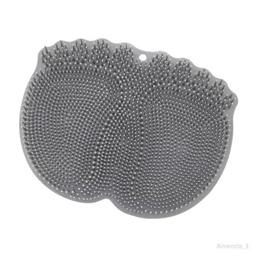 Foot Scrubber Pieds Nettoyant Ventouses Exfolier Nettoie Apaise Fatigué Tpe Rondelle Masseur De Pieds Pour Salle S Douche Femmes Gris