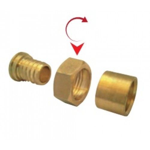 Raccord PER à glissement - Union femelle - Diam 16mm - Filetage 15x21 BOUTTÉ