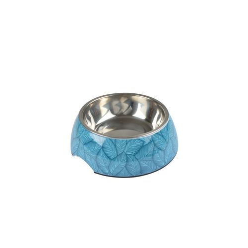 Gamelle Pour Animaux En Inox À Motif Everplant - 600ml - Bleu - D 17,6 Cm