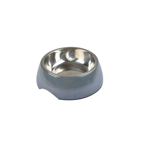 Gamelle Pour Animaux En Inox - 600ml - Gris Anthracite - D 17,6 Cm