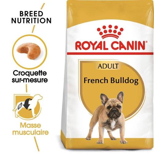 Bouledogue Francais Croquettes Royal Canin French Bulldog Adult 3kg Aliment Sec