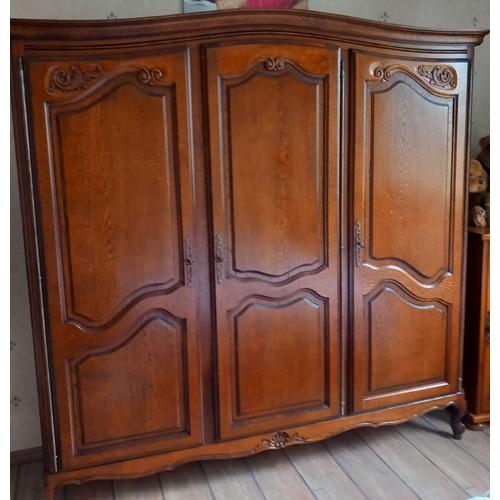 Armoire Chene 3 Portes Dont 1 Penderie