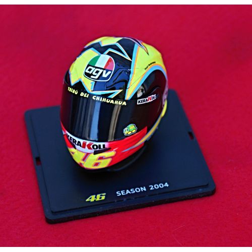 Miniature Du Casque De Moto 2004 De Valentino Rossi