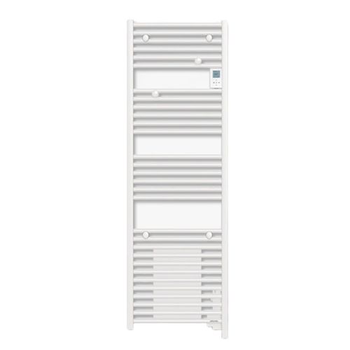 Sèche-serviette 1500W DORIS DIGITAL soufflant blanc brillant - ATLANTIC - 851244