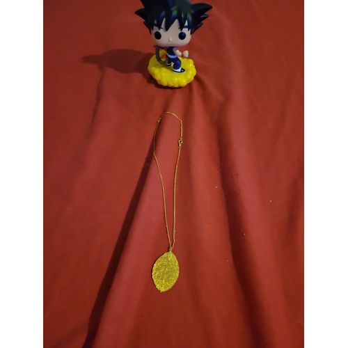Collier Pendentif Feuille Femme Plaqué Or