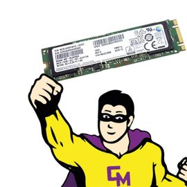 SSD SATA M.2 2280 256Go Samsung MZ-NLN256A Clé M & B