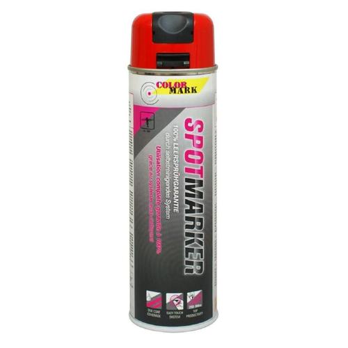 Traceur De Chantier Tp Rouge Spray 500ml Colormark