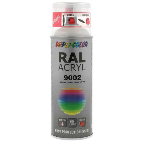 Peinture Acrylique Ral 9002 Blanc Gris Brillant 400 Ml Dupli Color