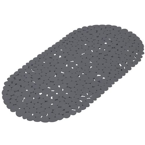 Paris Prix - Fond De Bain Galets "Vitamine Ii" 36x69cm Anthracite