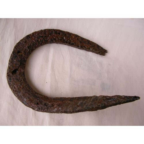 Ww1 France Curiosité Fer A Cheval " Plié " De Terrain 100 % Ancienne Zone De Combats Ww1 Lot 10