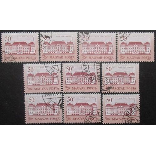 Hongrie N°3123 X 10 Oblitéré Cote 12€