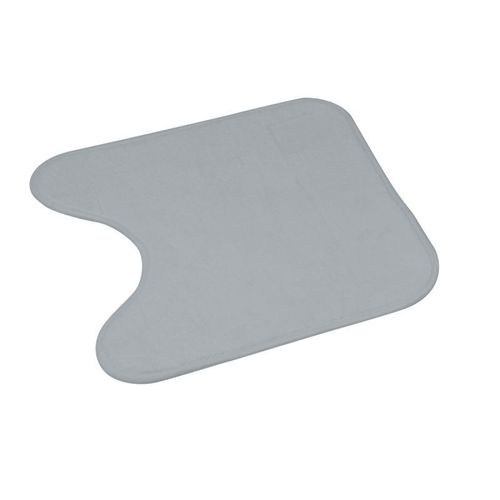 Paris Prix - Tapis Contour Wc "Vitamine Ii" 45x45cm Gris Clair