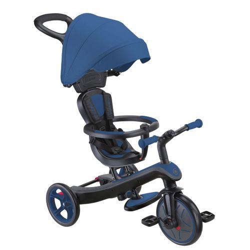 Globber - Tricycle Évolutif Pour Bébé Explorer 4 En 1 - Bleu Marine
