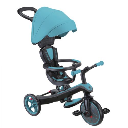Globber - Tricycle Évolutif Pour Bébé Explorer 4 En 1 - Bleu Canard