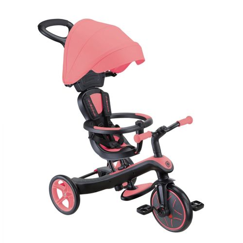Globber - Tricycle Évolutif Pour Bébé Explorer 4 En 1 - Rose Corail