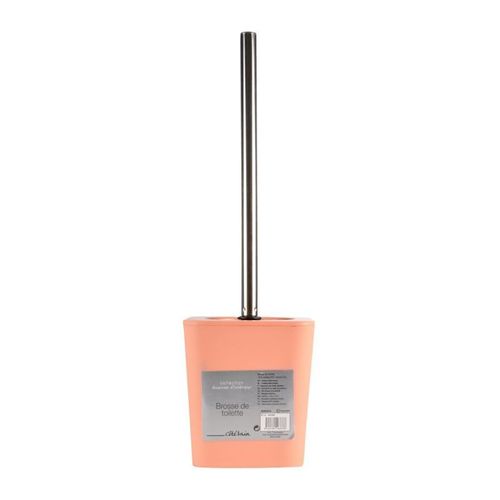 Paris Prix - Brosse Wc Soft Touch "Vitamine" 39cm Corail