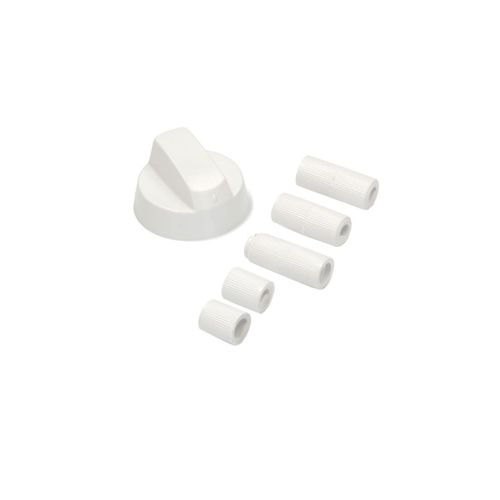 Bouton de four blanc universel avec 5 adaptateurs Four cuisinière (3666356120198 )