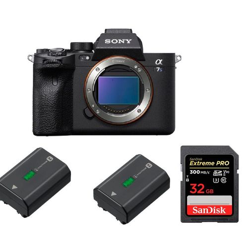 Sony Alpha a7S III Nu + SanDisk 32GB Extreme PRO UHS-II SDXC 300 MB / s + 2 Sony NP-FZ100
