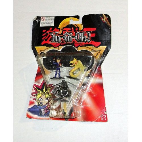 Yu Gi Oh Pack De 3 Figurines + 3 Cartes Holographiques Dragon Jaune Serie 2 Mattel 2002