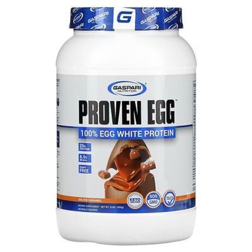 Gaspari Nutrition, Proven Egg, 100 % De Protéine De Blanc D'oeuf, Caramel Beurre Salé, 900 G