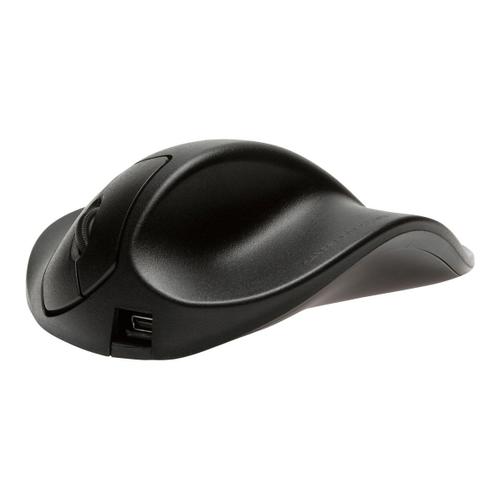 Bakker Elkhuizen HandShoeMouse Medium - Souris - ergonomique - pour droitiers - 3 boutons - sans fil - récepteur sans fil USB