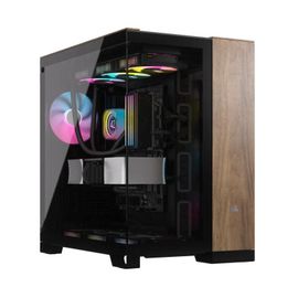 Boitier PC Moyen Tour E-ATX Corsair 6500X avec panneaux vitrés - Noir/Marron