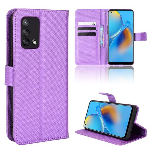 Coque Oppo A74 4g,Etui Pour Oppo A74 4g,Coque En Cuir Pour Oppo A74 4g,Convient A Etui La Oppo A74 4g,Violet