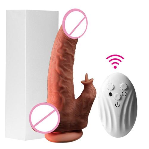 Godemichet Vibrateur Réaliste Chauffant Pour Femme, Contrôle Par Application, Pénis Doux, Grosse Bite, Point G, Vagin, Masturbateur, Jouet Sexuel Pour Adulte